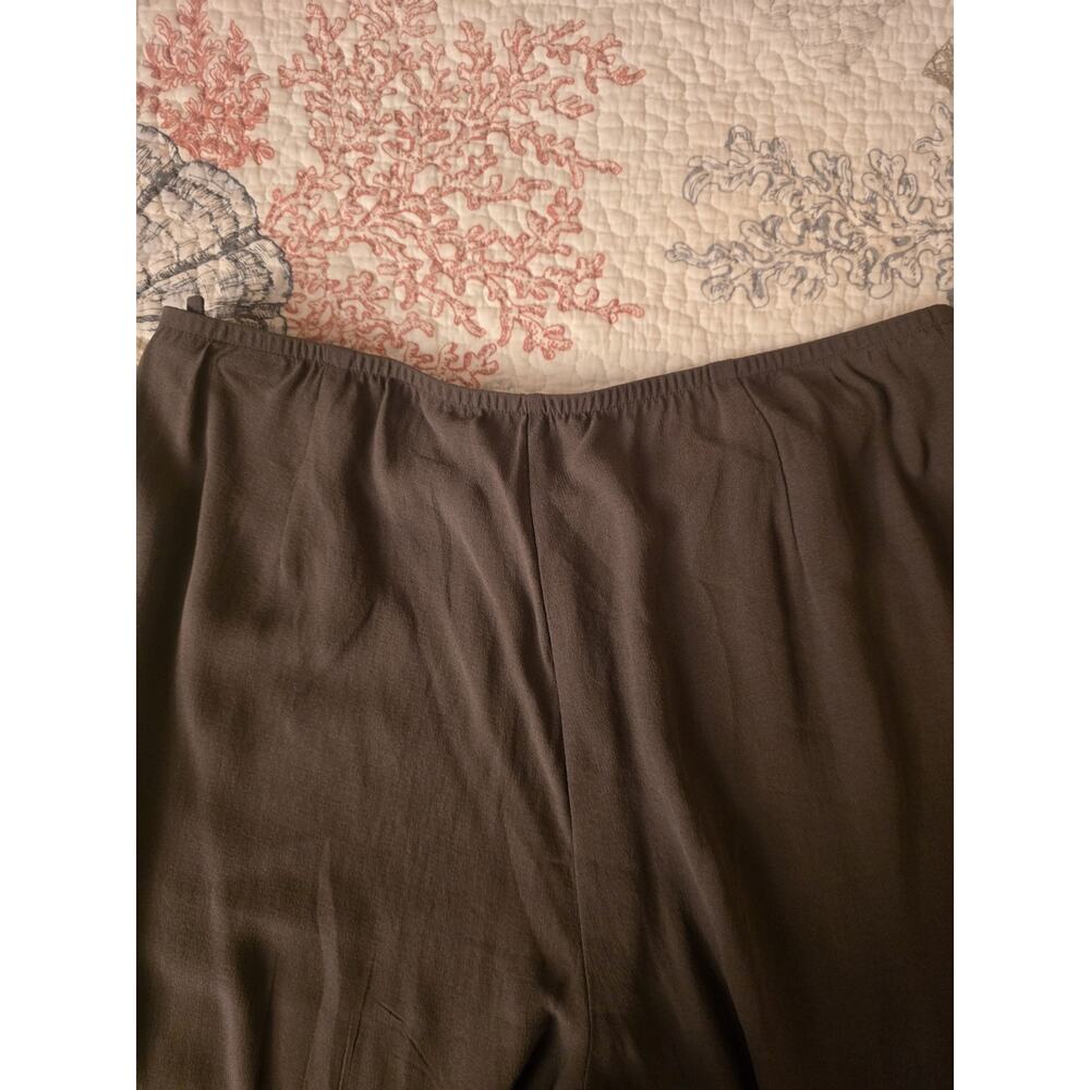 Eileen Fisher Silk Crepe Straight Leg Pant Medium quiet luxury soft girl airy - Picture 8 of 11